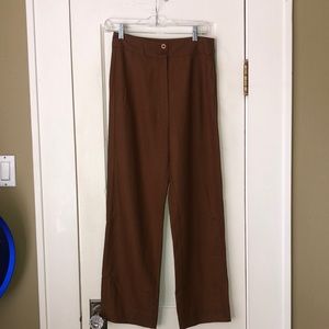 NWT Ali Golden silk bronze pants